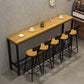 Industrial 1/2/6/11 Pieces Solid Wood Bar Table Set Fixed Counter Set for Home Use Clearhalo 'Bar Furniture' 'furn' 'furn_home_bar_bar_sets' 'Furniture' 'Home Bars & Bar Sets' 'home_bar_bar_sets' 'Kitchen & Dining Furniture' 1200x1200_17f1e71a-48a7-4c14-a6b6-3fc3f97c9399