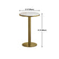 Glam Style Gold Metal Bar Table 21.6" Round Top Marble Indoor Bistro Table Clearhalo 'Bar Furniture' 'Bar Tables' 'bar_tables' 'furn' 'furn_bar_tables' 'Furniture' 'furniture_bar_tables' 'Kitchen & Dining Furniture' 'kitchen&dining_furn' 'kitchen' 1200x1200_17f39e47-0b3f-45cd-aea0-10c597aecc69