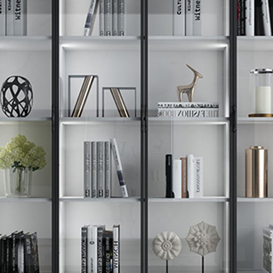 82.68"H Bookcase Contemporary Style Bookshelf With Doors for Office Home Clearhalo 'Bookcases' 'furn' 'furn_bookcases' 'Furniture' 'furniture_bookcases' 'Office Furniture' 1200x1200_17f78614-a867-4832-b319-74255d8980d6