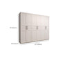 White Wood Wardrobe Cabinet With Drawers and Clothes Hanging Rod Storage Armoire Clearhalo 'Armoires & Wardrobes' 'armoires_wardrobes' 'Bedroom Furniture' 'furn' 'furn_armoires_wardrobes' 'Furniture' 1200x1200_17f79961-c858-4979-8b0d-bbb031e56b4c