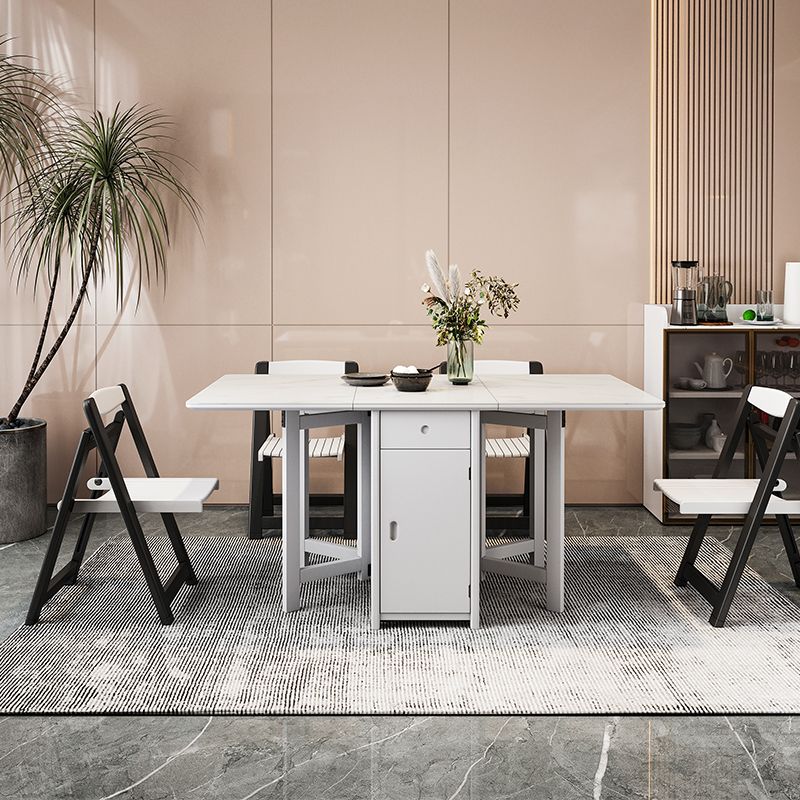 Contemporary Kitchen Standard Dining Table Folding Dining Table (only table) Clearhalo ' dining_table' 'Dining Tables & Seating' 'Dining Tables' 'Furniture' 'furniture_dining_table' 'Kitchen & Dining Furniture' 'kitchen&dining_furn' 'kitchen' 'kitchen_dining_table' 1200x1200_17f89523-9413-46ac-81a2-e7a3e17acc7c
