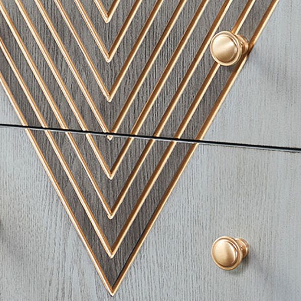 Commode de rangement verticale en bois de caoutchouc, lingerie Glam contemporaine, commode pour chambre à coucher