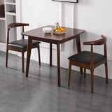Square Industrial Dining Table Wood Color Fixed Table with Rubberwood Solid Wood Clearhalo ' dining_table' 'Dining Tables & Seating' 'Dining Tables' 'furn' 'furn_dining_table' 'Furniture' 'furniture_dining_table' 'Kitchen & Dining Furniture' 'kitchen&dining_furn' 'kitchen' 'kitchen_dining_table' 1200x1200_17fa3399-c015-41cd-b322-351d8211df12