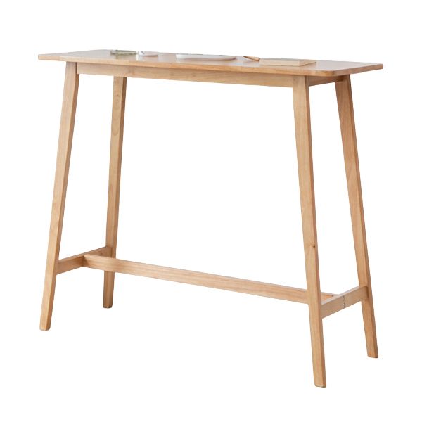 Wooden Rectangular Table, Modern Style Home Living Room Against The Wall Bar Table