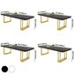 Traditional Luxury Rectangle Dining Table Pine Solid Wood Dinner Room Table with Sled Base Clearhalo ' dining_table' 'Dining Tables & Seating' 'Dining Tables' 'furn' 'furn_dining_table' 'Furniture' 'furniture_dining_table' 'Kitchen & Dining Furniture' 'kitchen&dining_furn' 'kitchen' 'kitchen_dining_table' 1200x1200_17fb2f7b-b168-441b-b863-6de8e73af2d0
