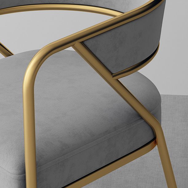 Scandinavian Style Luxury Upholstered Arm Chairs Open Back Dining Side Chair (Set of 2) Clearhalo ' kitchen&dining_furn' 'Dining Chairs' 'Dining Tables & Seating' 'dining_chair' 'furn' 'furn_dining_chair' 'Furniture' 'furniture_dining_chair' 'Kitchen & Dining Furniture' 'kitchen' 1200x1200_17fc1480-3920-44f3-958e-e9ba2d621c8c