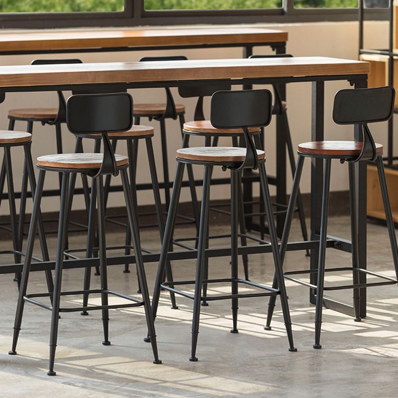 Modern Bar-height Table Solid Wood Top 41.3-inch Height Table for Patio Use Clearhalo 'Bar Furniture' 'Bar Tables' 'bar_tables' 'furn' 'furn_bar_tables' 'Furniture' 'Kitchen & Dining Furniture' 1200x1200_17fc7e7a-6421-465e-81b2-1784bf3059c4