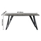Sintered Stone Modern Rectangle Dining Table Grey Stone Top Table with 4 Legs Clearhalo ' dining_table' 'Dining Tables & Seating' 'Dining Tables' 'furn' 'furn_dining_table' 'Furniture' 'furniture_dining_table' 'Kitchen & Dining Furniture' 'kitchen&dining_furn' 'kitchen' 'kitchen_dining_table' 1200x1200_17fd759a-5e36-4800-8c6d-50db3b975a6c