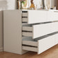 Modern Horizontal Storage Chest with 6 Soft-Close Drawers for Home