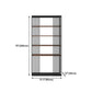 4-Shelf Metal Standard Bookcase Industrial Bookcase for Home Office Clearhalo 'Bookcases' 'furn' 'furn_bookcases' 'Furniture' 'furniture_bookcases' 'kitchen' 'kitchen_bookcases' 'Living Room Furniture' 'Office Furniture' 1200x1200_17ffabfa-ea1f-4717-a04d-daf506fe424f