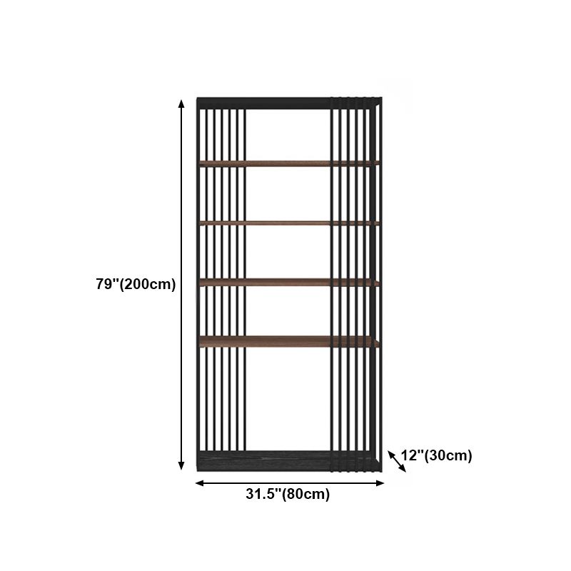 4-Shelf Metal Standard Bookcase Industrial Bookcase for Home Office Clearhalo 'Bookcases' 'furn' 'furn_bookcases' 'Furniture' 'furniture_bookcases' 'kitchen' 'kitchen_bookcases' 'Living Room Furniture' 'Office Furniture' 1200x1200_17ffabfa-ea1f-4717-a04d-daf506fe424f