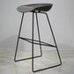 Contemporary Metal Counter Stool Plastic Low Back Furniture with Iorn 4 Legs
