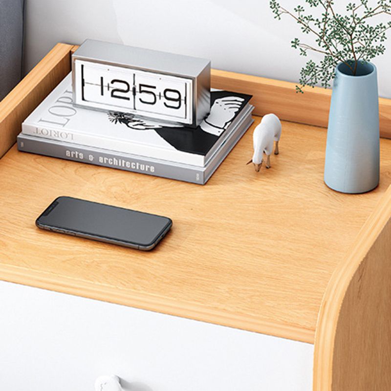 Tavolo accento contemporaneo tavolo da stoccaggio dei cassetti comodini con 1 scaffale