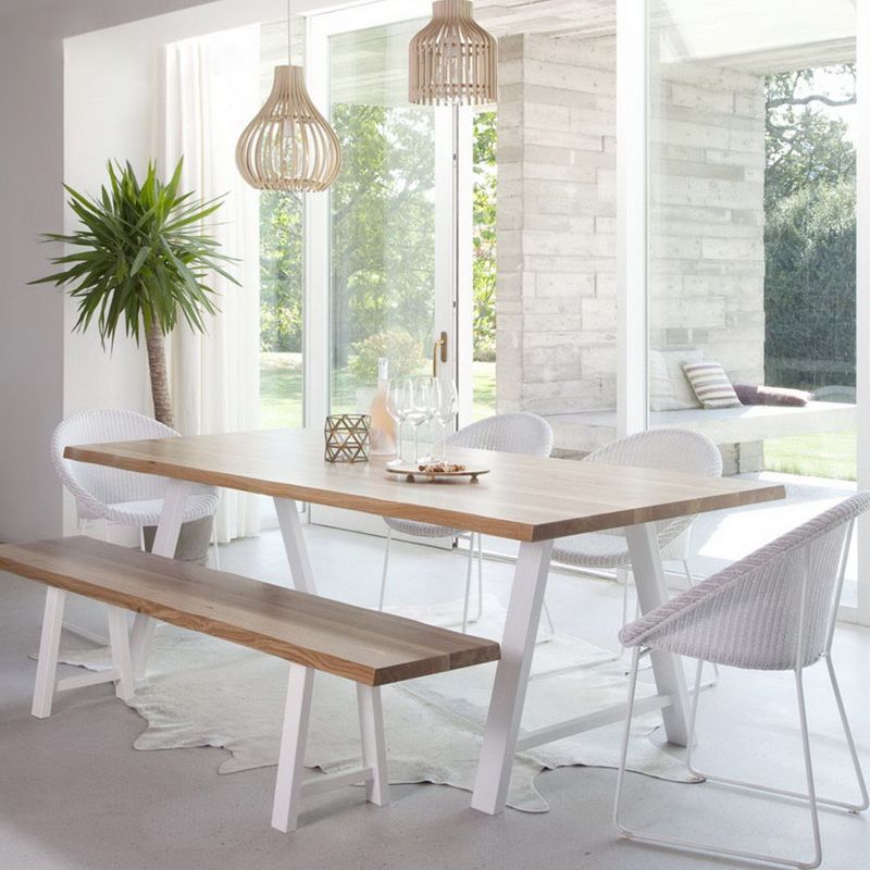 Rectangle Double Pedestal Glam Dining Table Solid Wood Fixed Table Clearhalo ' dining_table' 'Dining Tables & Seating' 'Dining Tables' 'furn' 'furn_dining_table' 'Furniture' 'furniture_dining_table' 'Kitchen & Dining Furniture' 'kitchen&dining_furn' 'kitchen' 'kitchen_dining_table' 1200x1200_1801ee0e-51ab-4788-80ab-3ec0f708ca6e