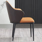 Minimalist Style Leather Dining Chair Solid Back Arm Upholstered Single Chair Clearhalo ' kitchen&dining_furn' 'Dining Chairs' 'Dining Tables & Seating' 'dining_chair' 'furn' 'furn_dining_chair' 'Furniture' 'furniture_dining_chair' 'Kitchen & Dining Furniture' 'kitchen' 1200x1200_180243a8-7cfc-41b5-b79f-cd42062c6540