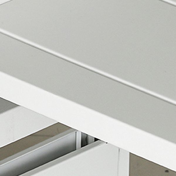 Open Metal Bookshelf Modern Home Living Room Rectangular Bookcase