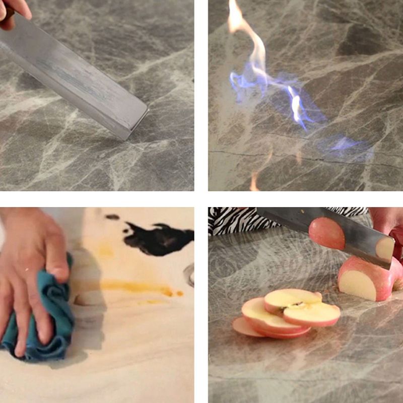 Tavolo da pranzo in stile moderno Sinterizzato Sinterato Tavolo da rettangolo con gambe di legno