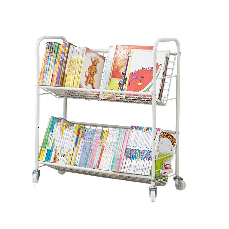 Contemporary Style Bookshelf White Bookcase for Home Office Study Room Clearhalo 'Bookcases' 'furn' 'furn_bookcases' 'Furniture' 'furniture_bookcases' 'kitchen' 'kitchen_bookcases' 'Living Room Furniture' 'Office Furniture' 1200x1200_18078526-19fe-4cad-88f0-76316313f4ba