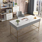 Marble Rectangular Office Desk Glam Solid Wood Writing Desk for Home Clearhalo 'furn' 'furn_office_desk' 'Furniture' 'Office Desks' 'Office Furniture' 'office_desk' 1200x1200_1807e95c-941e-4ffe-8358-c57b2486f0eb