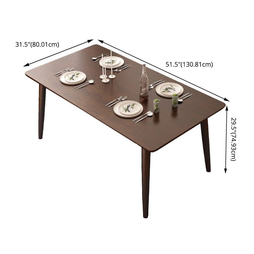 Minimalist Standard Solid Wood Dining Set Rectangle Shape for Kitchen Dining Set in Khaki Clearhalo 'Dining Room Sets' 'Dining Tables & Seating' 'dining_room_set' 'furn' 'furn_dining_room_set' 'Furniture' 'furniture_dining_room_set' 'Kitchen & Dining Furniture' 'kitchen&dining_furn' 'kitchen' 1200x1200_18087bf2-8c3e-4b7d-bf29-9574fabd2c4f