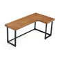 L-Shape Office Table Industrial Writing Desk with H-Shape Base Clearhalo 'furn' 'furn_office_desk' 'Furniture' 'Office Desks' 'Office Furniture' 'office_desk' 1200x1200_180a6297-0daa-42fa-85c2-92e1b5726b37