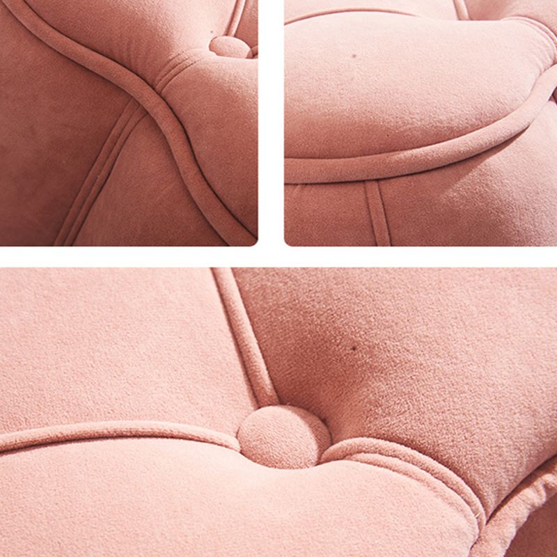 Orange Velvet Pouf Specialty Pouf Stain Resistant Indoor Pouf Clearhalo 'furn' 'furn_ottomans_poufs' 'Furniture' 'Living Room Furniture' 'Ottomans & Poufs' 'ottomans_poufs' 1200x1200_180af32b-3d4c-4f5c-9438-baa1fdcc1ff1