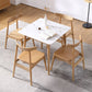 White Tone Dining Table Sintered Stone Table Industrial Style with 4 Legs Clearhalo ' dining_table' 'Dining Tables & Seating' 'Dining Tables' 'furn' 'furn_dining_table' 'Furniture' 'furniture_dining_table' 'Kitchen & Dining Furniture' 'kitchen&dining_furn' 'kitchen' 'kitchen_dining_table' 1200x1200_180c2a70-7c9f-41c2-b382-cdabd2ebb52e