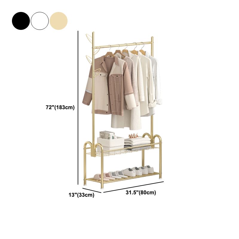 Moderne Metallhalle -Hallbaum -Kleiderbügelhaken und Lagerscheltrack