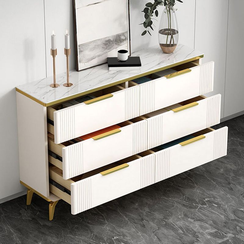 Commode de rangement en pierre de coffre de rangement contemporain de 11,7 pouces de largeur