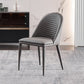 Designer Restaurant Parsons Chair Leather Matte Finish Dining Chair
