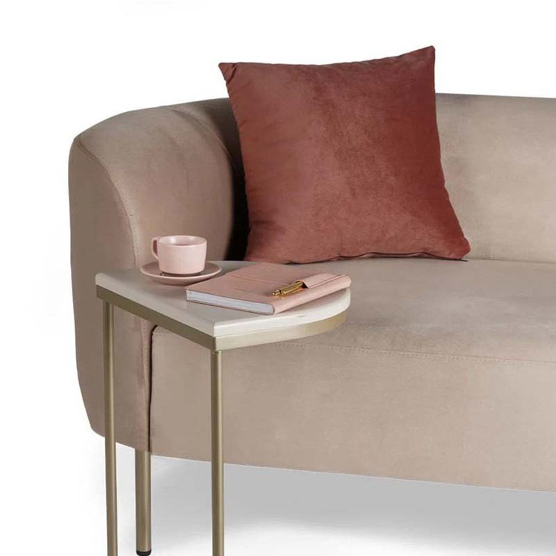 Glam Velvet Flared Arm Chaise Lounge for Living Room with Pillow Clearhalo 'Chairs & Seating' 'Chaise Lounge' 'chaise_lounge' 'furn' 'furn_chaise_lounge' 'Furniture' 'Living Room Furniture' 1200x1200_181255c8-e213-4730-9bfd-38c4f7f1e133