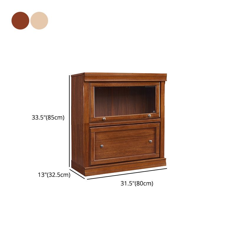 Wooden Standard Bookcase Modern Style Closed Back Vertical Bookshelf With Door Clearhalo 'Bookcases' 'furn' 'furn_bookcases' 'Furniture' 'Office Furniture' 1200x1200_1812b5c2-b30d-406f-adfb-68606ee9ab5b