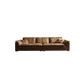 Modernes Kunstleder braunes Sofa Kissen Top Arm Kissen Sofa & Chaise