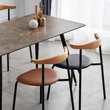 Contemporary Metal Dining Room Chairs Armless Open Back Dining Side Chair for Home Use Clearhalo ' kitchen&dining_furn' 'Dining Chairs' 'Dining Tables & Seating' 'dining_chair' 'furn' 'furn_dining_chair' 'Furniture' 'furniture_dining_chair' 'Kitchen & Dining Furniture' 'kitchen' 1200x1200_18168c55-c372-4505-a4de-cbf07d9acd7f