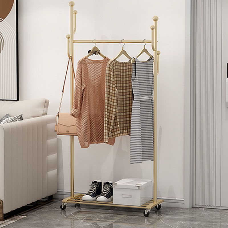 Castori di piantature in metallo classico gancio di rivestimento design con scaffale inferiore