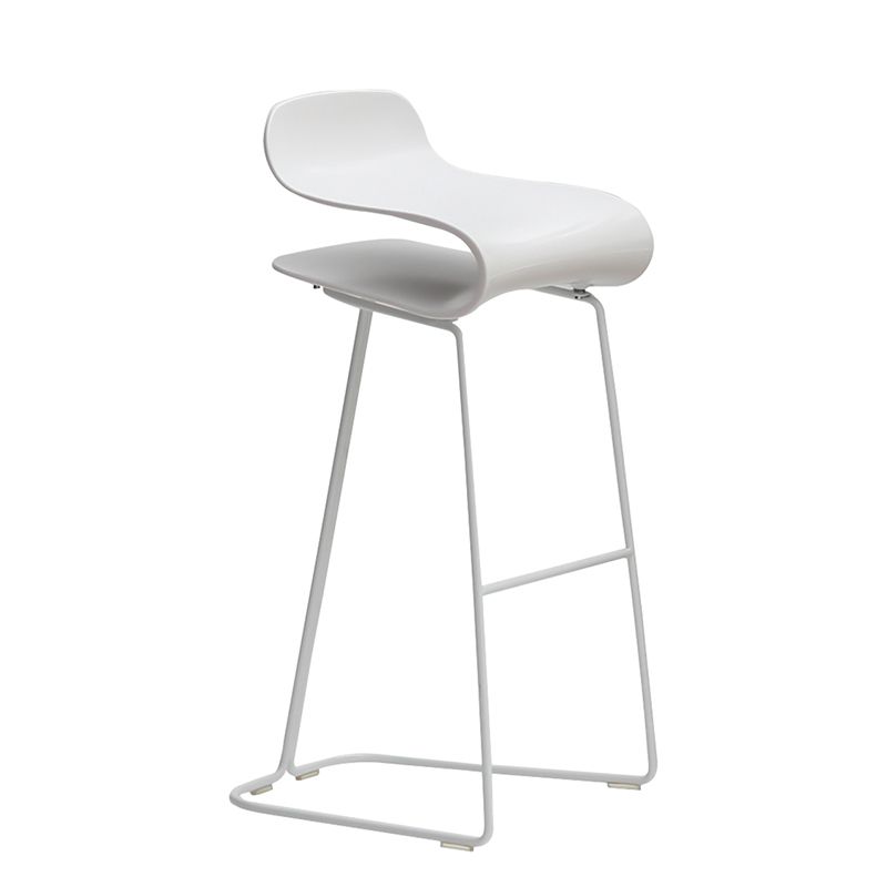 Backrest Armless Counter Stool Modern Iron Bar Stool with Plastic Cushion Clearhalo 'Bar Furniture' 'Bar Stools' 'bar_stools' 'furn' 'furn_bar_stools' 'Furniture' 'Kitchen & Dining Furniture' 1200x1200_18192168-4854-4bb5-b4bc-6ebbde1fd4ea