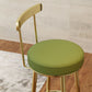 Industrial Low Back Counter Stool Armless Bar Chair with Metal Footrest