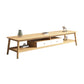 Supporto TV scandinavo da 16" con ripiani aperti, console multimediale TV con cassetti