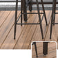 Rectangle Bar Dining Table Industrial Bar Dining Table with Trestle Base Clearhalo 'Bar Furniture' 'Bar Tables' 'bar_tables' 'furn' 'furn_bar_tables' 'Furniture' 'furniture_bar_tables' 'Kitchen & Dining Furniture' 1200x1200_181caded-c1b8-44b7-b274-91f796560f6e