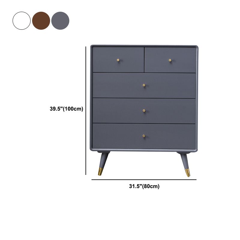 Cassa di accento in legno massiccio con cassetti 4/5/6/7 e gambe dritte