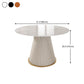 Round Sintered Stone Dining Table Traditional Luxury Dining Table for Home Clearhalo ' dining_table' 'Dining Tables & Seating' 'Dining Tables' 'furn' 'furn_dining_table' 'Furniture' 'furniture_dining_table' 'Kitchen & Dining Furniture' 'kitchen&dining_furn' 'kitchen' 'kitchen_dining_table' 1200x1200_181ded7c-1c9c-4e4c-bbb1-d18314c01605