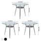 Modern Style Glass Dining Room Table Round Formal Table with Metal Base Clearhalo ' dining_table' 'Dining Tables & Seating' 'Dining Tables' 'furn' 'furn_dining_table' 'Furniture' 'furniture_dining_table' 'Kitchen & Dining Furniture' 'kitchen&dining_furn' 'kitchen' 'kitchen_dining_table' 1200x1200_181e1733-e867-4937-8568-e1bc2ac24bda