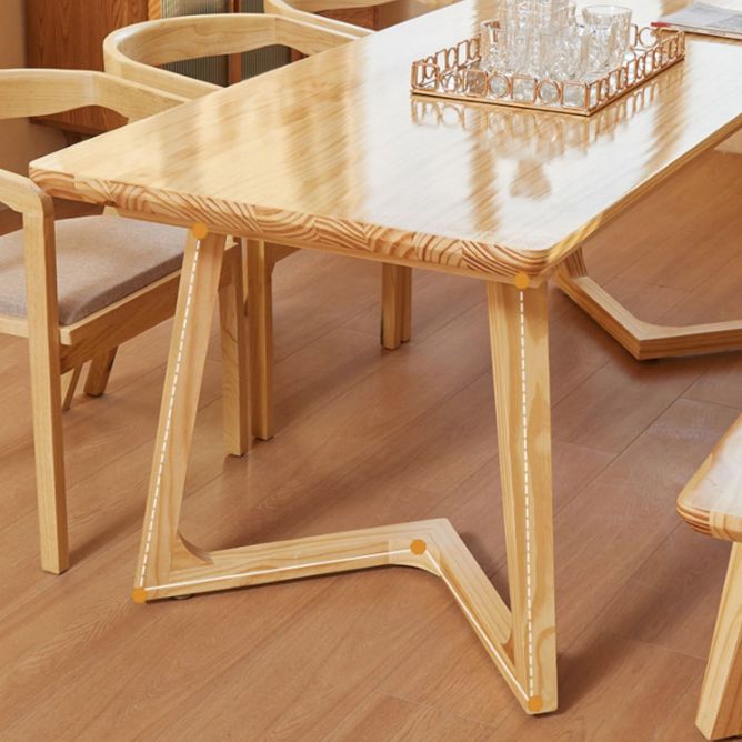 Moderne rechthoek houten eettafel 1/2/4/5 stukken eetgelegenheid voor eetkamer