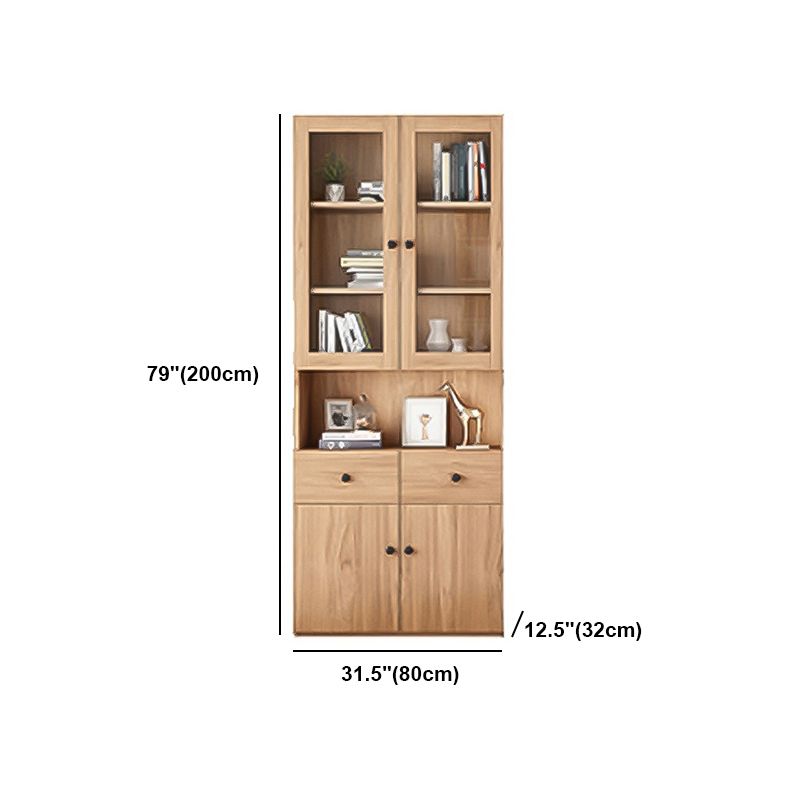 Solid Wood Bookcase Contemporary Style Bookshelf for Home Office Study Room Clearhalo 'Bookcases' 'furn' 'furn_bookcases' 'Furniture' 'Office Furniture' 1200x1200_181e9546-abfd-4541-b6c2-cb41528bde4c