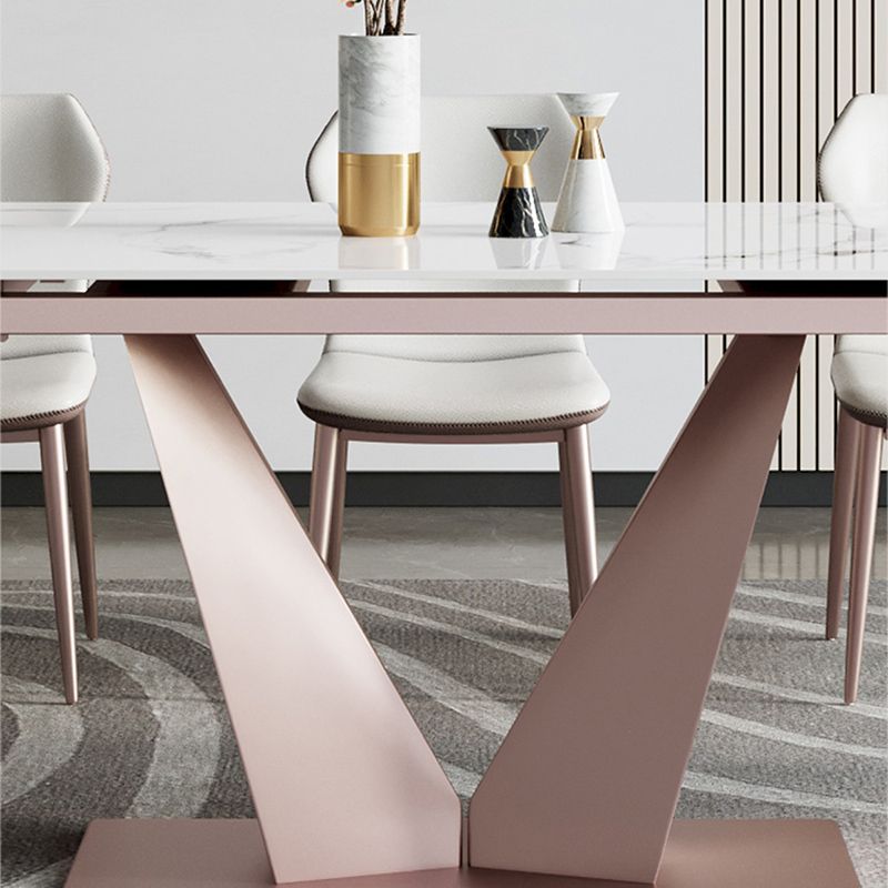 Contemporary 1/4/6/7/9 Pieces Dining Chairs Set Stone Rectangle Furniture Clearhalo 'Dining Room Sets' 'Dining Tables & Seating' 'dining_room_set' 'furn' 'furn_dining_room_set' 'Furniture' 'Kitchen & Dining Furniture' 1200x1200_18221d9b-6b44-4094-b7ab-9f938910f55c