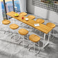 Brown Modern Style Bar Table in Solid Wood and Metal Balcony Bar Table Clearhalo 'Bar Furniture' 'Bar Tables' 'bar_tables' 'furn' 'furn_bar_tables' 'Furniture' 'furniture_bar_tables' 'Kitchen & Dining Furniture' 1200x1200_18240419-f23f-46d2-9265-be6231380f89