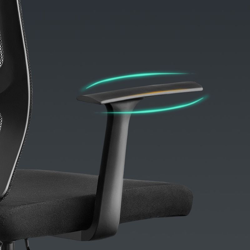 Ergonomic Mesh Desk Chair Mid Back Arms Chair with Swivel Casters Clearhalo 'furn' 'furn_office_chair' 'Furniture' 'Office Chairs' 'Office Furniture' 'office_chair' 1200x1200_18271ec2-4269-4224-bdde-d2ebc126c964