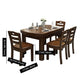 Standard Solid Wood Top Dining Set with 4 Dark Brown Wood Legs for Dining Furniture Clearhalo 'Dining Room Sets' 'Dining Tables & Seating' 'dining_room_set' 'furn' 'furn_dining_room_set' 'Furniture' 'furniture_dining_room_set' 'Kitchen & Dining Furniture' 'kitchen&dining_furn' 'kitchen' 1200x1200_1827b5dd-1b59-4897-bab6-a32cd0795f93