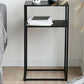 Frame Iron Rectangular End Table Mid-Century Shelf Included Side Table -15.7" W