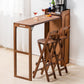 Bamboo Bar Table Folding Dining Table for Kitchen Living Room Clearhalo 'Bar Furniture' 'Bar Tables' 'bar_tables' 'furn' 'furn_bar_tables' 'Furniture' 'Kitchen & Dining Furniture' 1200x1200_182dc0ad-e440-40a1-9b34-359ab4bbb2f7
